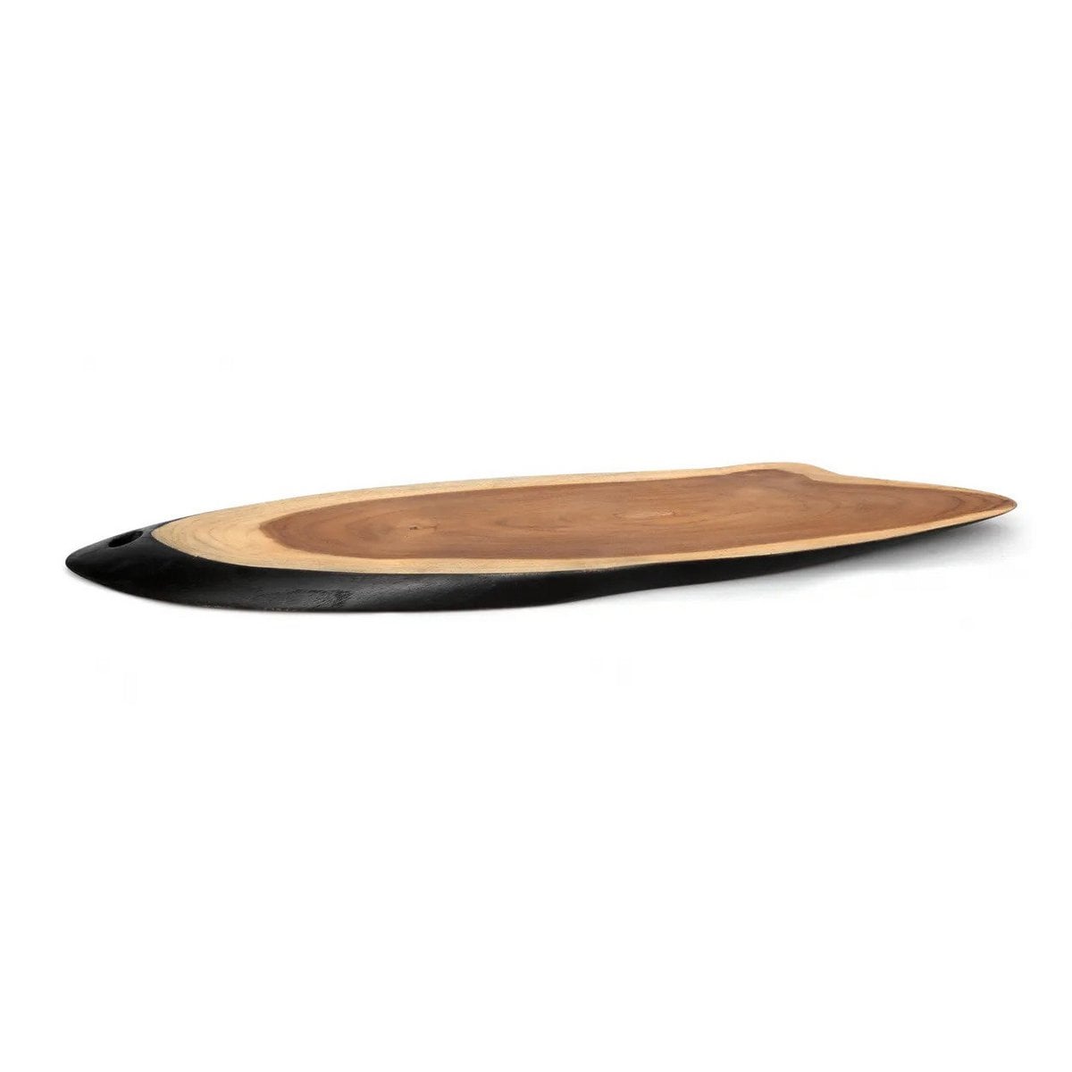 Teak Tapas Plate - Large Wooden Serving Dish for Appetizers