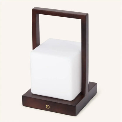 Cordless Table Lamp - Dark Brown Rechargeable Dimmable