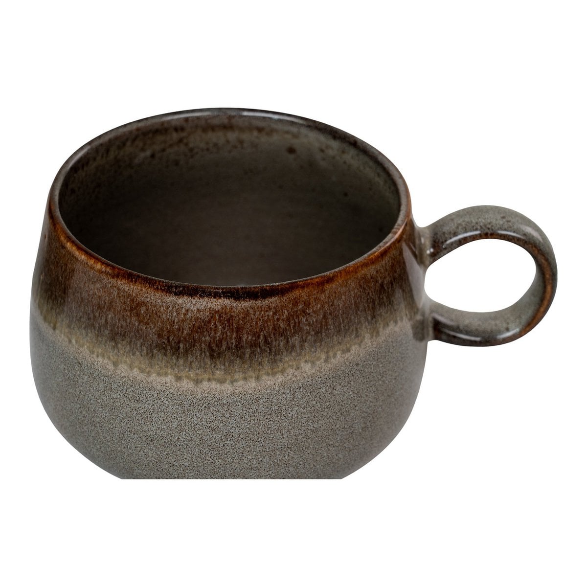 Ceramic Mugs Set - Grey Brown Nordic Style Coffee Mugs, Set of 4