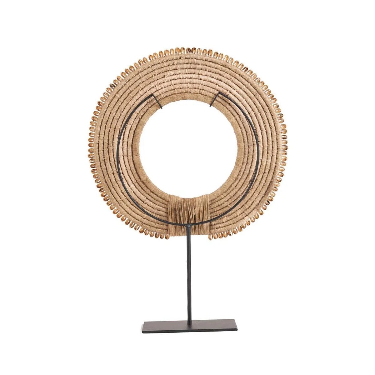 Natural Shell Sculpture on Stand - Coastal Home Decor