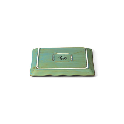 Ceramic Square Plate - Artisan Glazed Dinner Plate, Modern Style