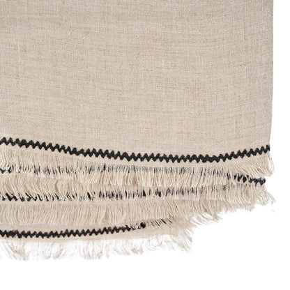 The Tuscany Tablecloth - Natural Black - 150x300