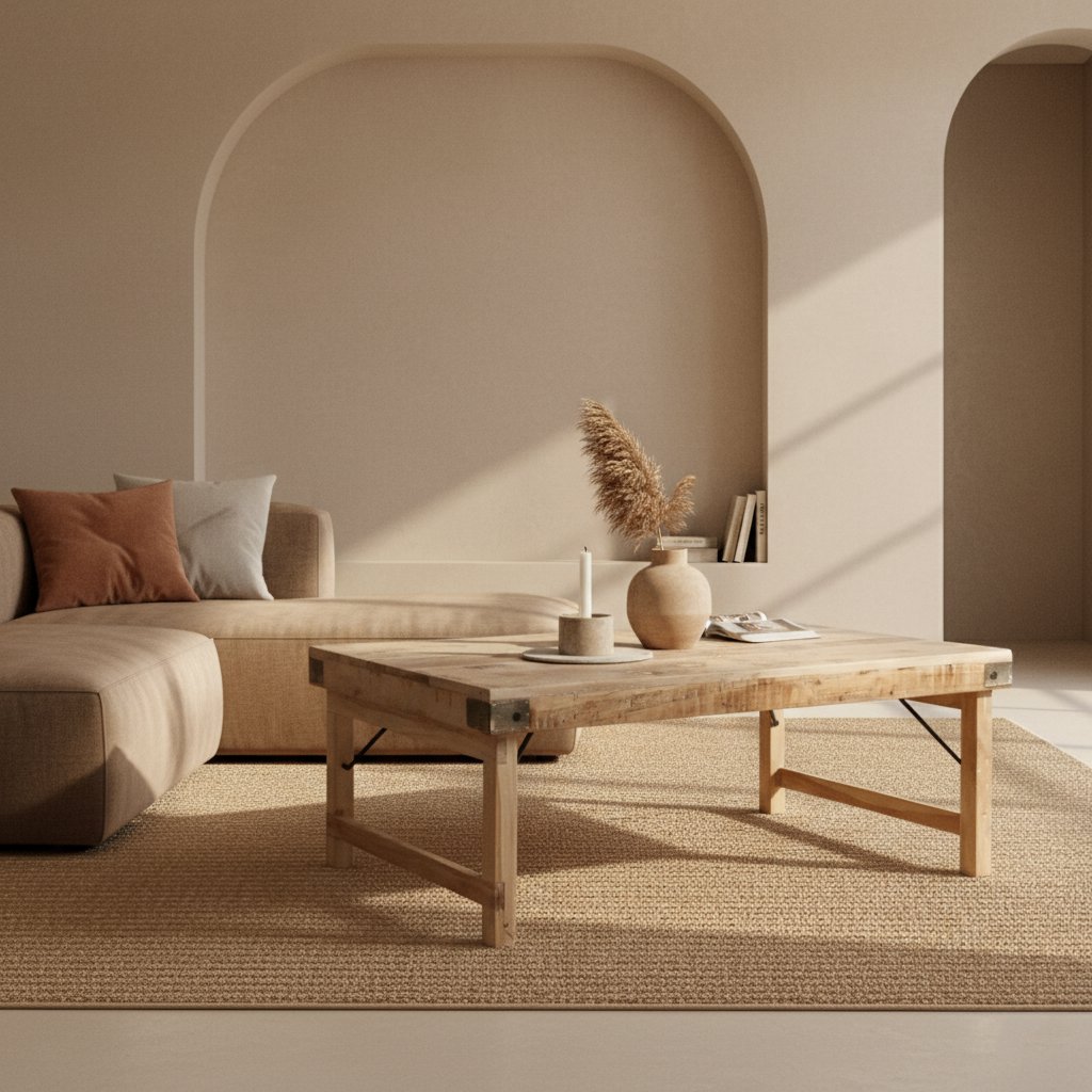 Limewash coffee table foldable