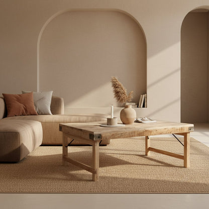 Limewash coffee table foldable
