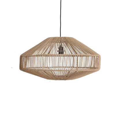 Natural Rope Pendant Light - Linea Gem Hanging Lamp