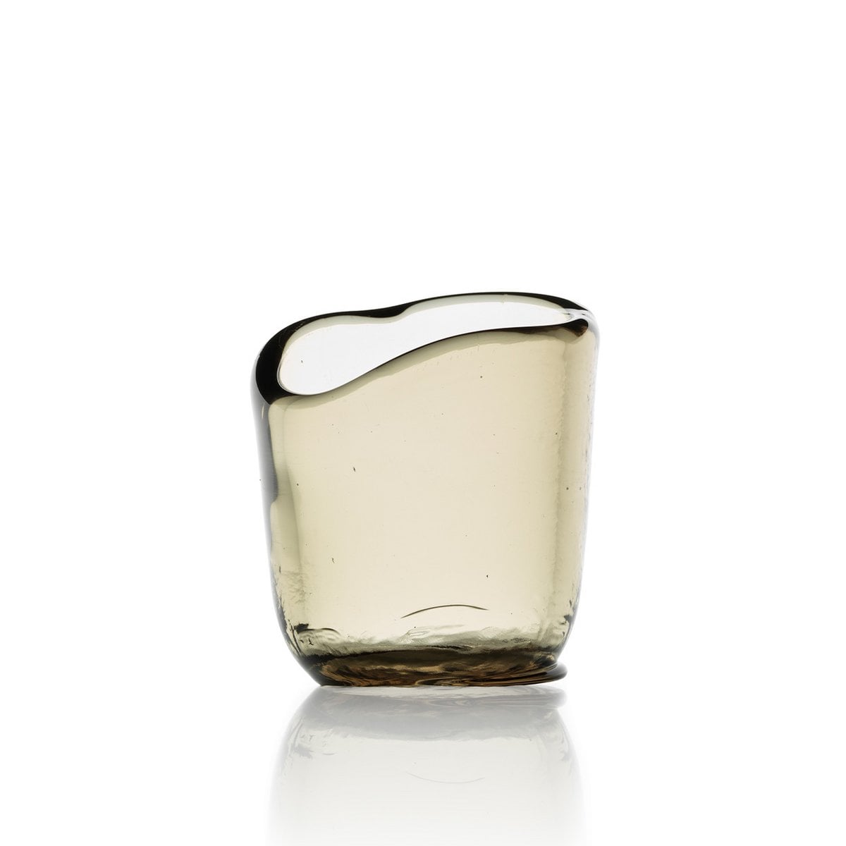 Glass Tea Light Candle Holder – Charcoal Votive, Modern Style - M