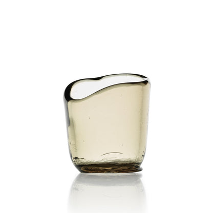Glass Tea Light Candle Holder – Charcoal Votive, Modern Style - M