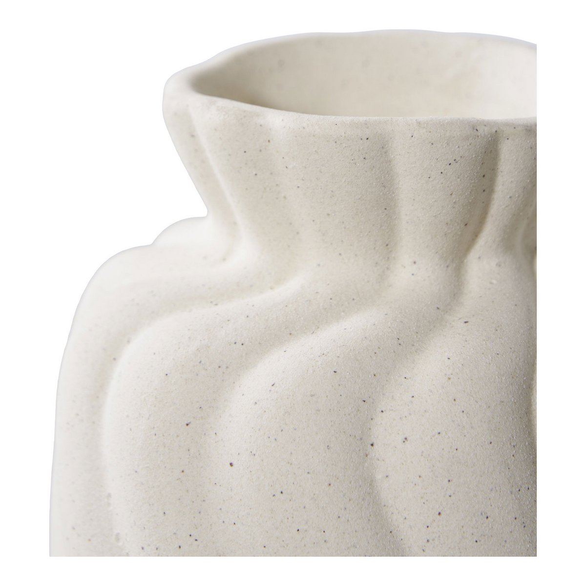 White Ceramic Vases - Nordic Style, Set of 2