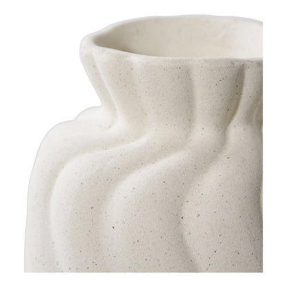 White Ceramic Vases - Nordic Style, Set of 2