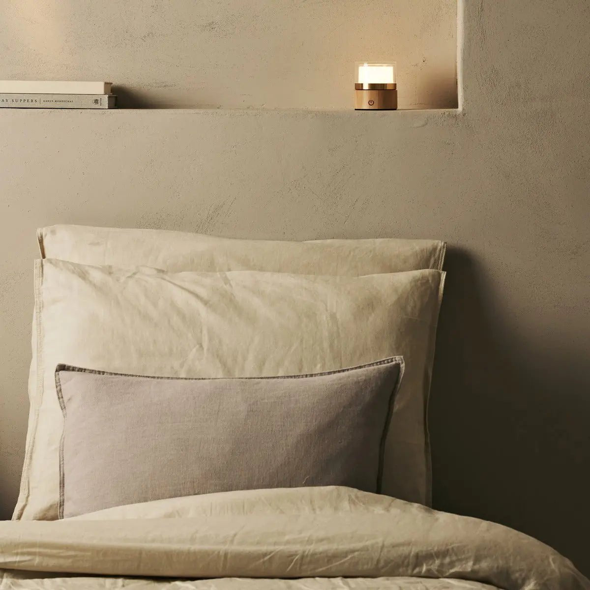 Wireless Table Lamp Light Brown - Dimmable Rechargeable Desk Lamp