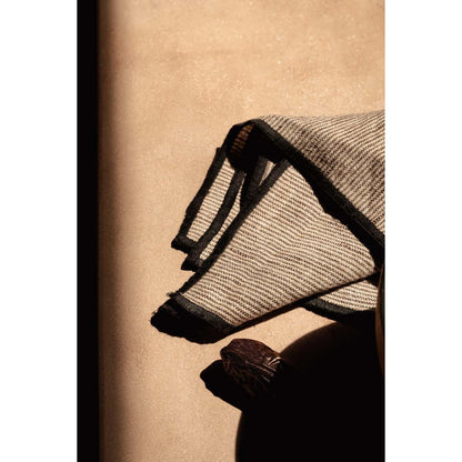 Linen Napkin - Natural Black - 45x45