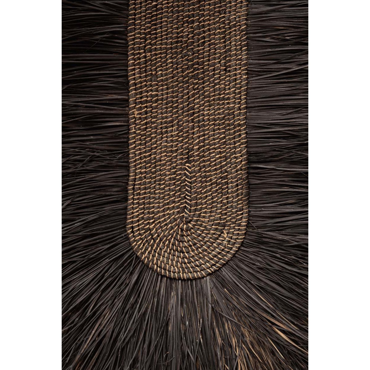 Woven Grass Wall Art Decor - Black Dada Wall Circle