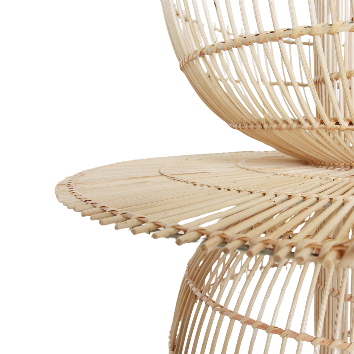 Rattan Pendant Light - Natural Woven Hanging Lamp, 200cm Cord