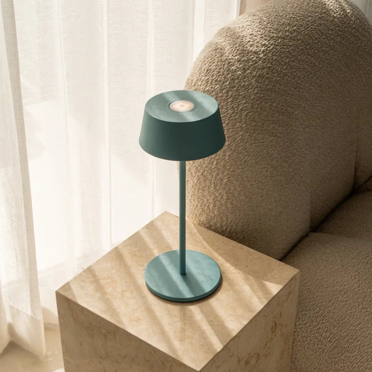 Hugo Amsterdams Blue Rechargeable Table Lamp | Dimmable, Stylish & Cordless