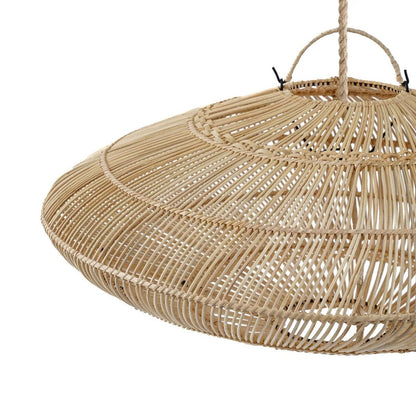 Rattan Pendant Light - Natural Macaron Style, Medium