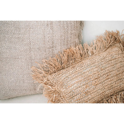 The Raffia Cushion Cover Rectangular - Natural - 30x50
