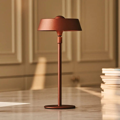 Bronze USB Rechargeable Table Lamp – Minimalist Dimmable Bedside Light