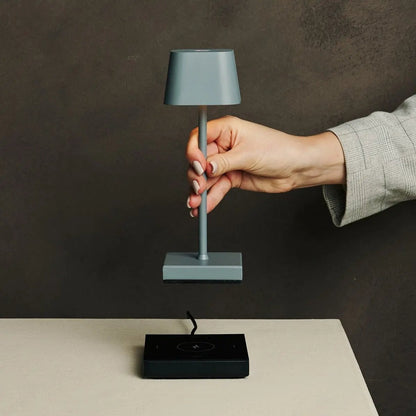 Sarphati Mini Mouse Grey Cordless Table Lamp | Rechargeable via Charging Station & 3 Light Modes