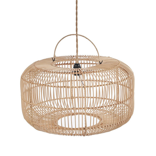 Rattan Pendant Light - Natural Woven Lampshade - Large