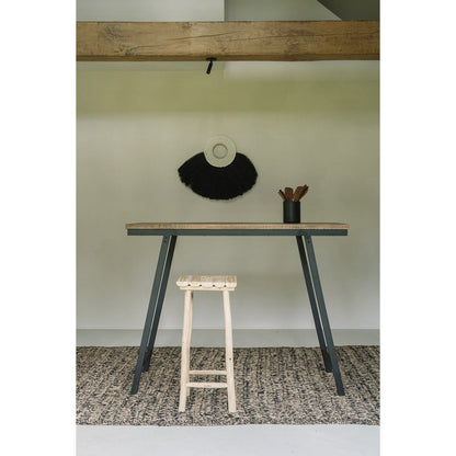 Teak Bar Stool - Natural Island Style Seating for Kitchen & Bar