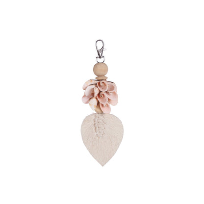 Clé-shape Shiva Shell - Blanc Rose
