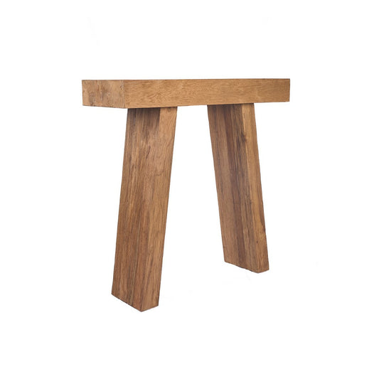 Teak Console Table - Natural Wood Minimalist Design