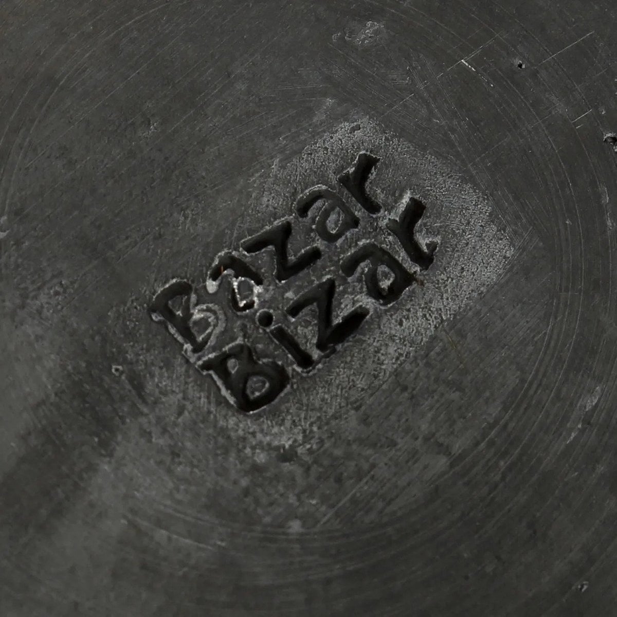 Burnt Dinner Plate - Black Ceramic, Medium Size