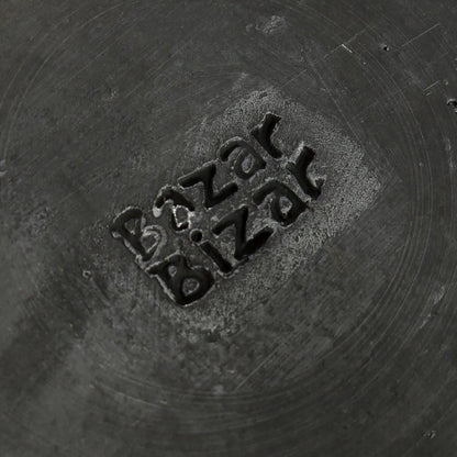 Burnt Dinner Plate - Black Ceramic, Medium Size