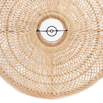 Rattan Pendant Light - Natural Woven Shade, Large
