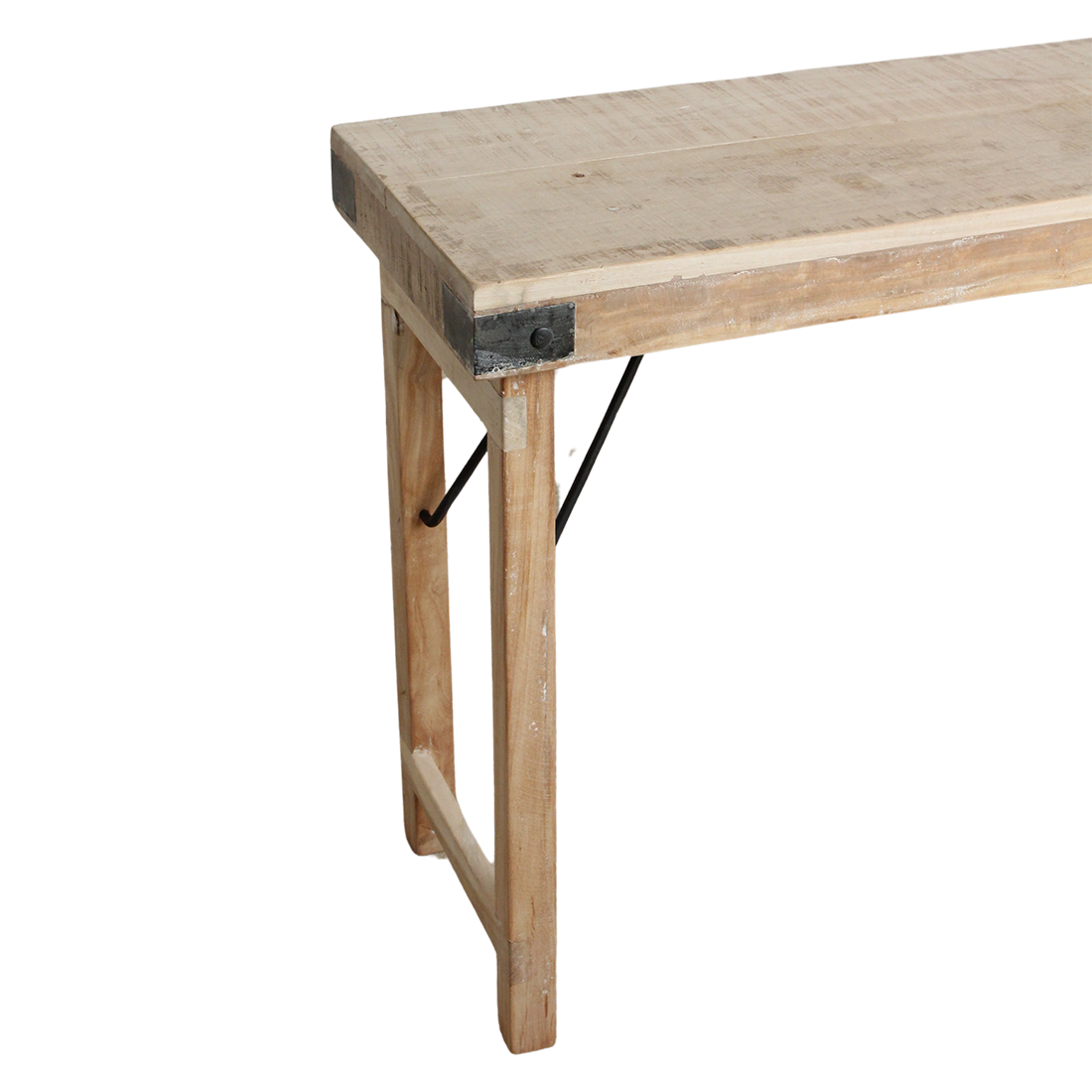 Limewash Console Table Foldable | Wall Table | Raw Materials