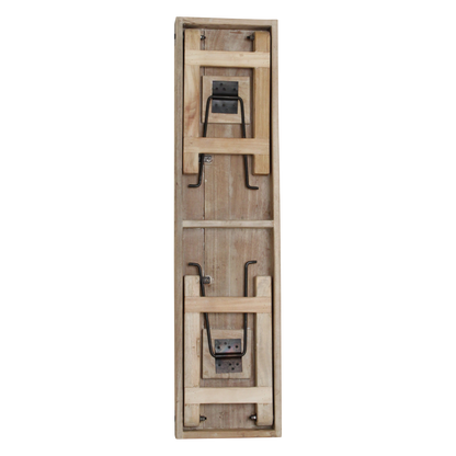 Limewash Folding Dining Bench – Rustic Seating, 120/160 cm