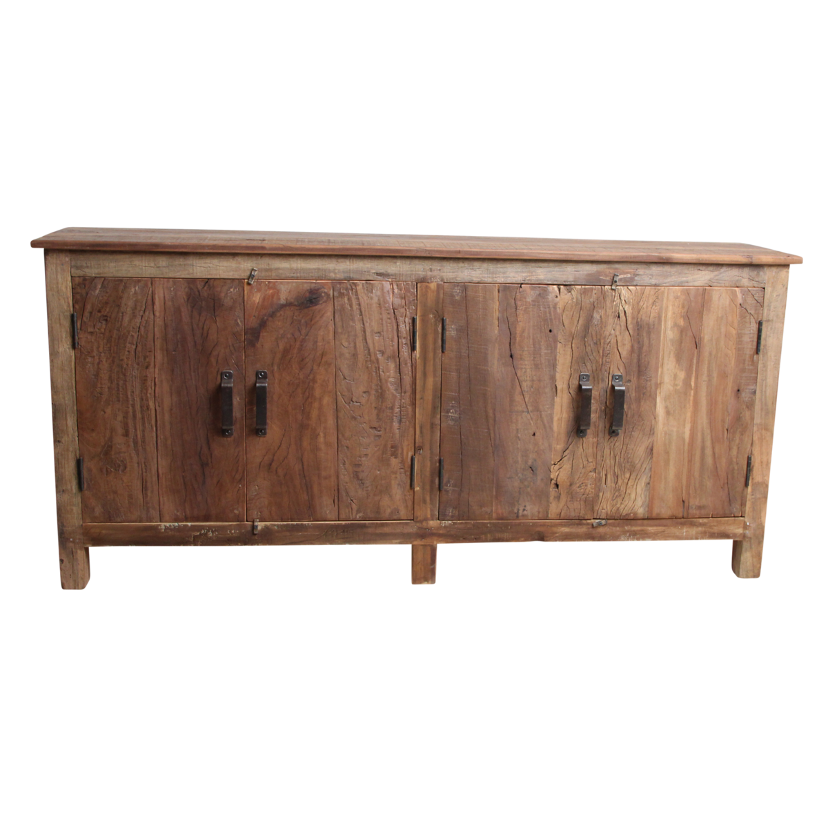 Recycled Wood Sideboard – Farmwood 4-Door Rustic Storage