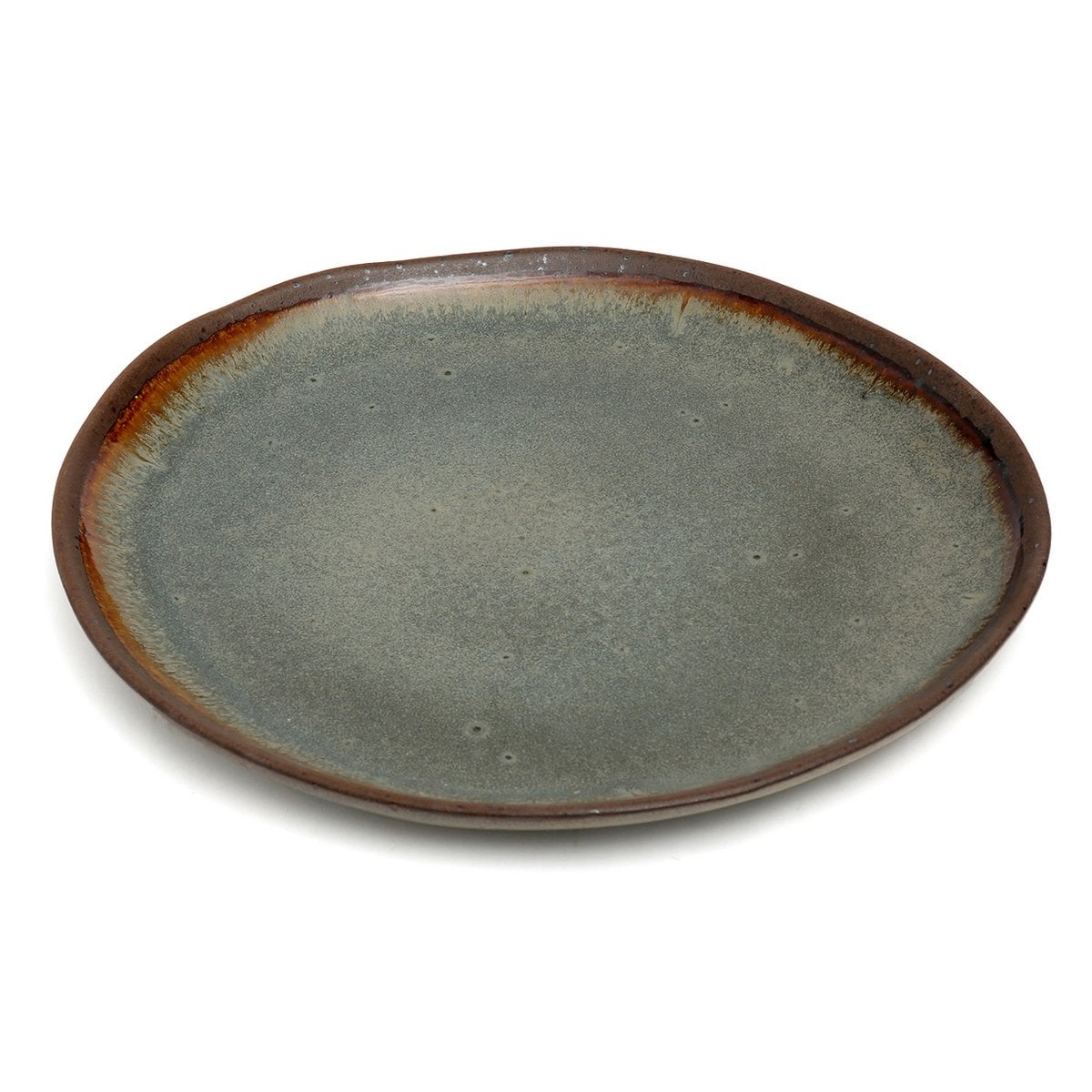 Ceramic Dinner Plate - Handmade Portuguese Tableware, 26cm