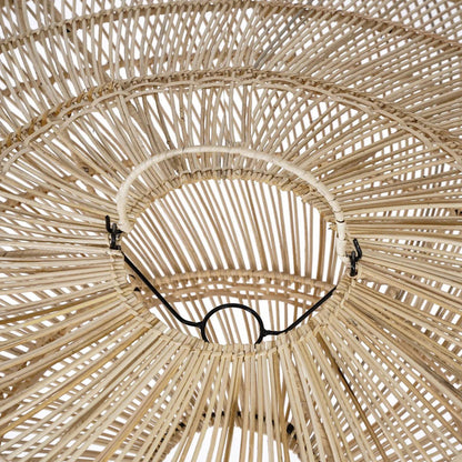 Rattan Pendant Light - Natural Macaron Style, Large