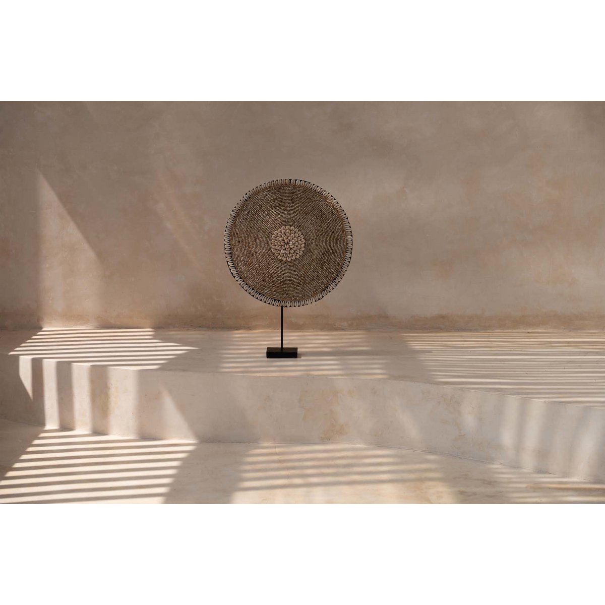 Natural White Shell on Stand – Coastal Home Decor Accent Piece