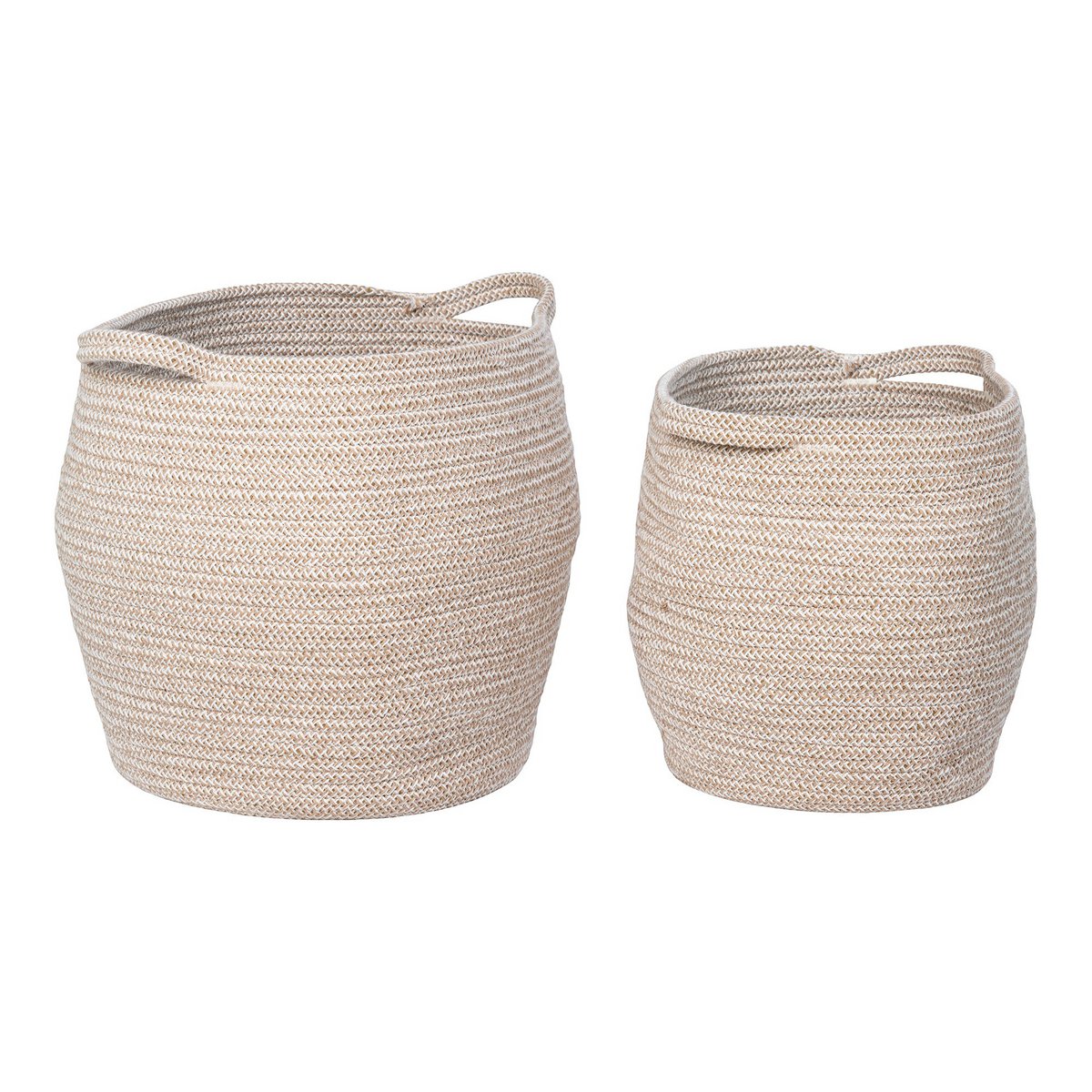 Lamas Basket - Basket, cotton, beige, set of 2