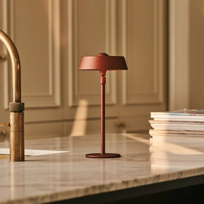 Bronze USB Rechargeable Table Lamp – Minimalist Dimmable Bedside Light