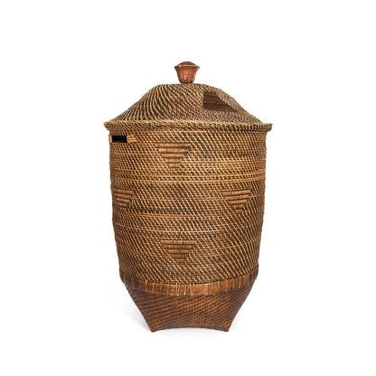 Rattan Laundry Basket XL – Colonial Style – Natural Brown