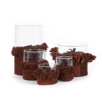 Velvet Candle Holder Oh My Gee – Luxury Statement Piece, XXL Burgundy