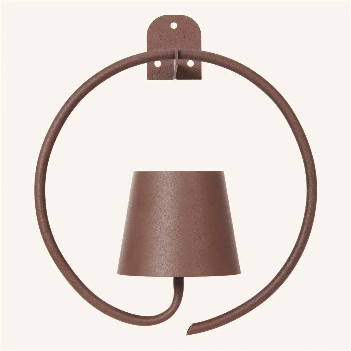 Metal Wall Lamp – Dark Brown Rechargeable Cordless Dimmable