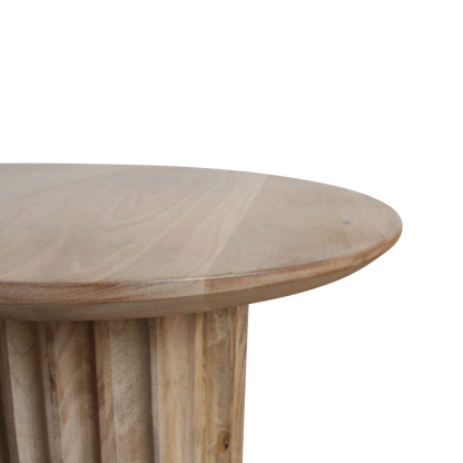 Bullnose side table natural 50 cm