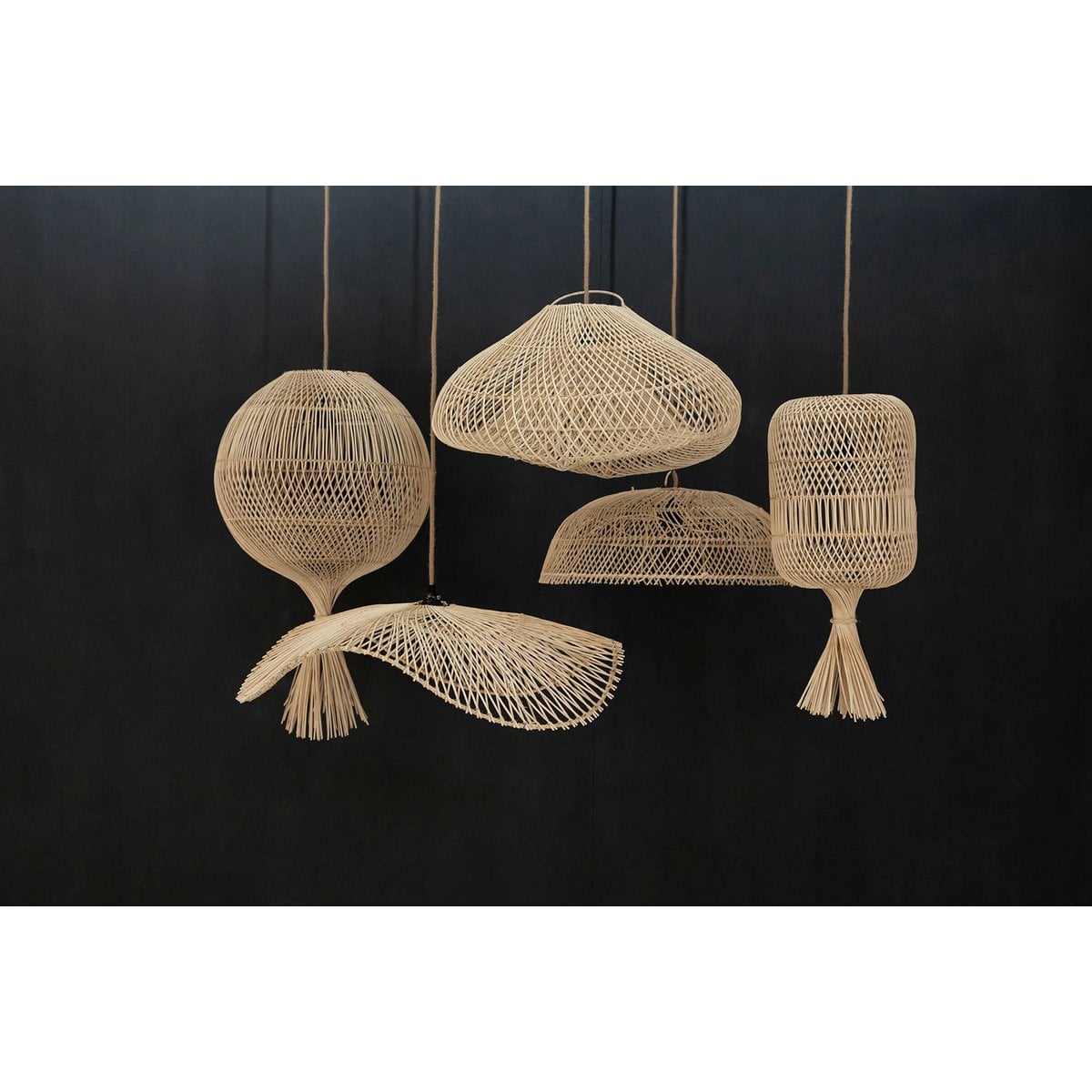 The Dumpling Floor Lamp - Pendant - Natural - L