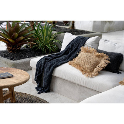 The Raffia Cushion Cover Rectangular - Natural - 30x50