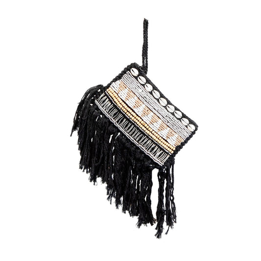 The Macrame Clutch - Black