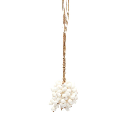 Shell Tassel Wall Decor - White Bohemian Style Kai Tassel