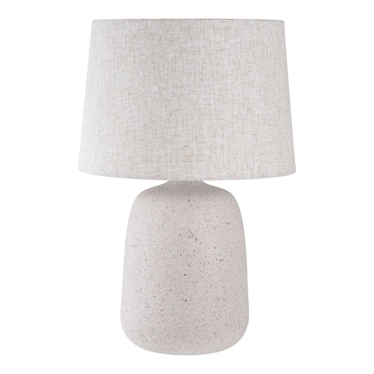 Κεραμικό Επιτραπέζιο Φωτιστικό - Stone Beige Σκανδιναβικού Σχεδιασμού