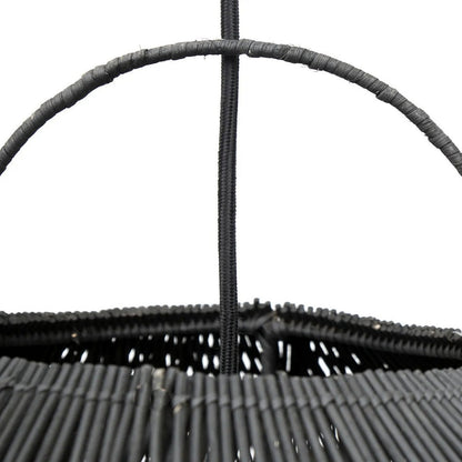 Rattan Pendant Lighting - Black Cloud XXL Lampshade