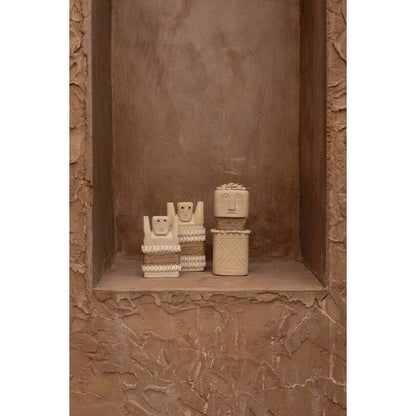 Sandstone Sumba Stone Statue - Hand-Carved Indonesian Decor, Medium