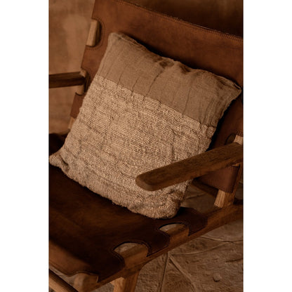 Linen Cushion Cover - Natural Handmade Pillow, 50x50