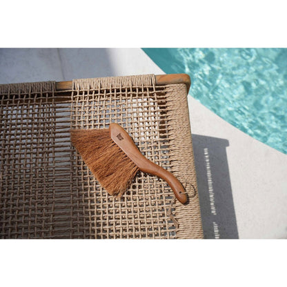 Teak Wood Table Brush - Natural Hand Broom for Cleaning Crumbs